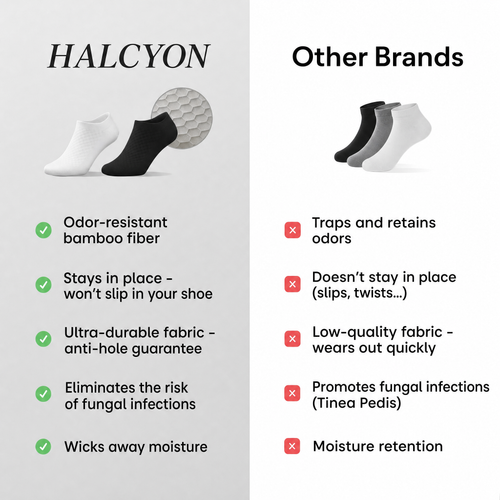 HALCYON SHORT-CROPPED SOCKS MADE FROM PREMIUM BAMBOO FIBER