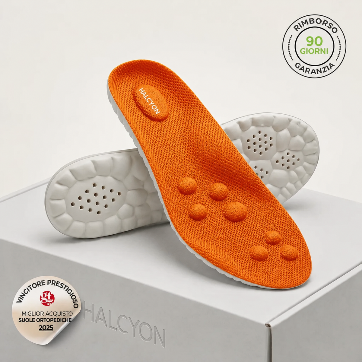 SOLETTE HALCYON DI SCARICO PER FASCITE PLANTARE E DOLORE AL TALLONE